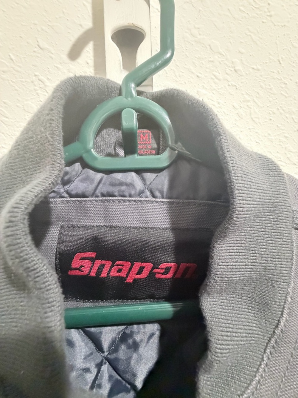 Snap Gray Bomber-Style Work Jacket - Picture 4 of 6